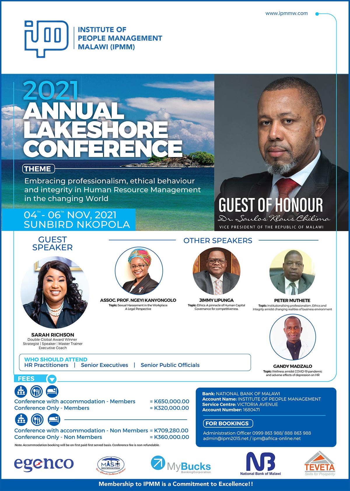 IPMM 2021 Lake Conference